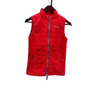 Columbia Omni-Heat Red Quilted Puffer Vest Women’s Medium